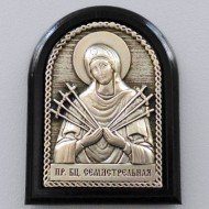 Авто икона арка Семистрельная (серебрение, скотч)