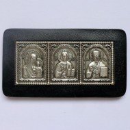 Авто тройник кожа (серебрение, скотч) митра