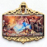 Магн. укр. пр. с кол-м (смола) "Рождество"